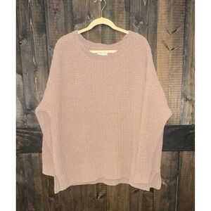 American Eagle Sweater Womens Medium Oversized Waffle Knit Crew Neck Size S